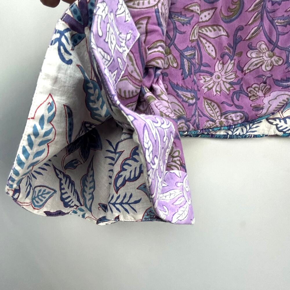 NWT Alix of Bohemia Carnaby Floral Patchwork Jacket, Purple Amethyst, Sz S - Picture 12 of 15